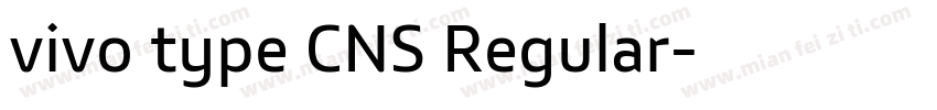 vivo type CNS Regular字体转换